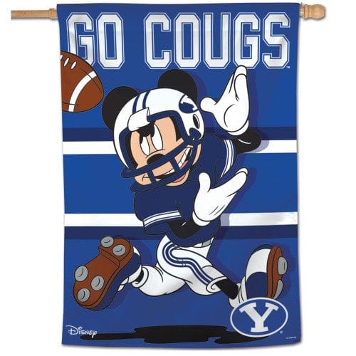 BYU Cougars Football Flag Mickey Mouse House Banner heartlandflags