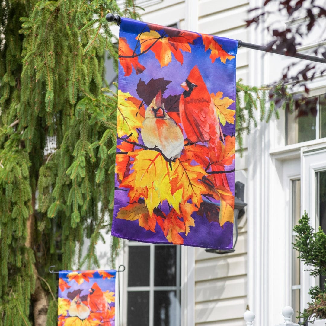 Cardinal Friends Fall Banner 2 Sided Decorative House Flag heartlandflags