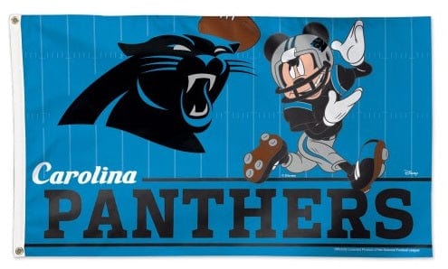 Carolina Panthers Flag 3x5 Mickey Mouse Disney Football heartlandflags