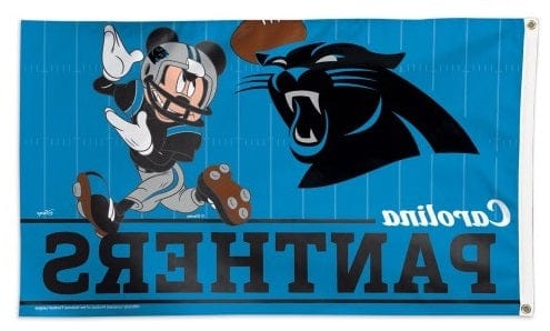 Carolina Panthers Flag 3x5 Mickey Mouse Disney Football heartlandflags