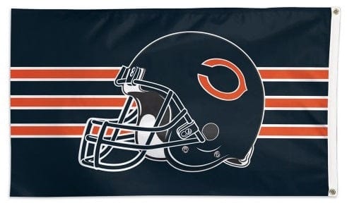 Chicago Bears Flag 3x5 Helmet Stripes heartlandflags