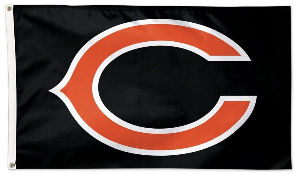 Chicago Bears Flag 3x5 Logo Black heartlandflags