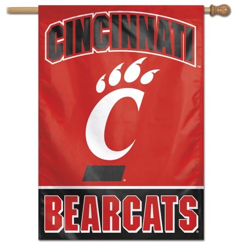 Cincinnati Bearcats Flag Vertical House Banner heartlandflags