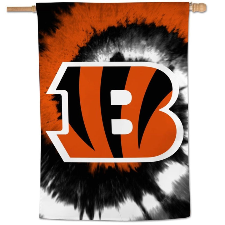 Cincinnati Bengals Flag Tie Dye Logo heartlandflags