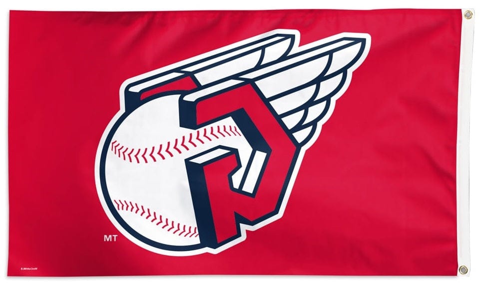 Cleveland Guardians Flag 3x5 Logo Red heartlandflags