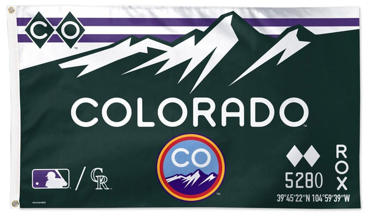 Colorado Rockies Flag 3x5 City Connect Rox heartlandflags