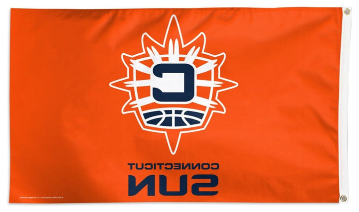 Connecticut Sun Flag 3x5 Logo heartlandflags