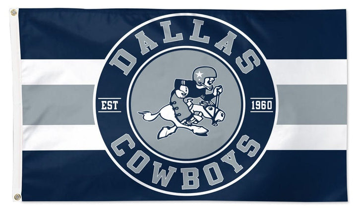 Dallas Cowboys Flag 3x5 Throwback Logo heartlandflags