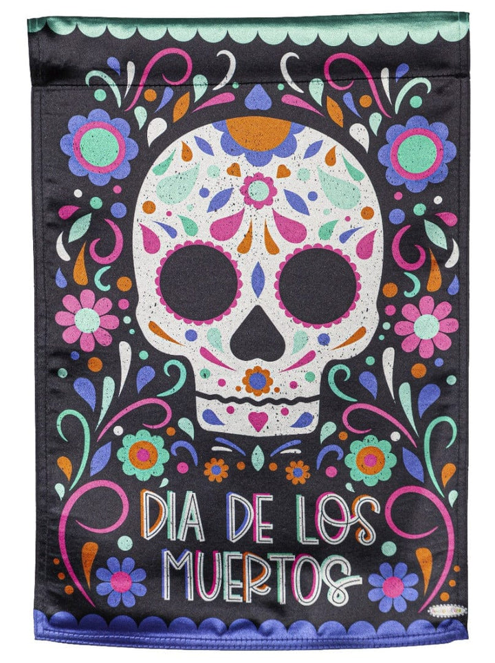 Day of the Dead Garden Flag 2 Sided Halloween heartlandflags