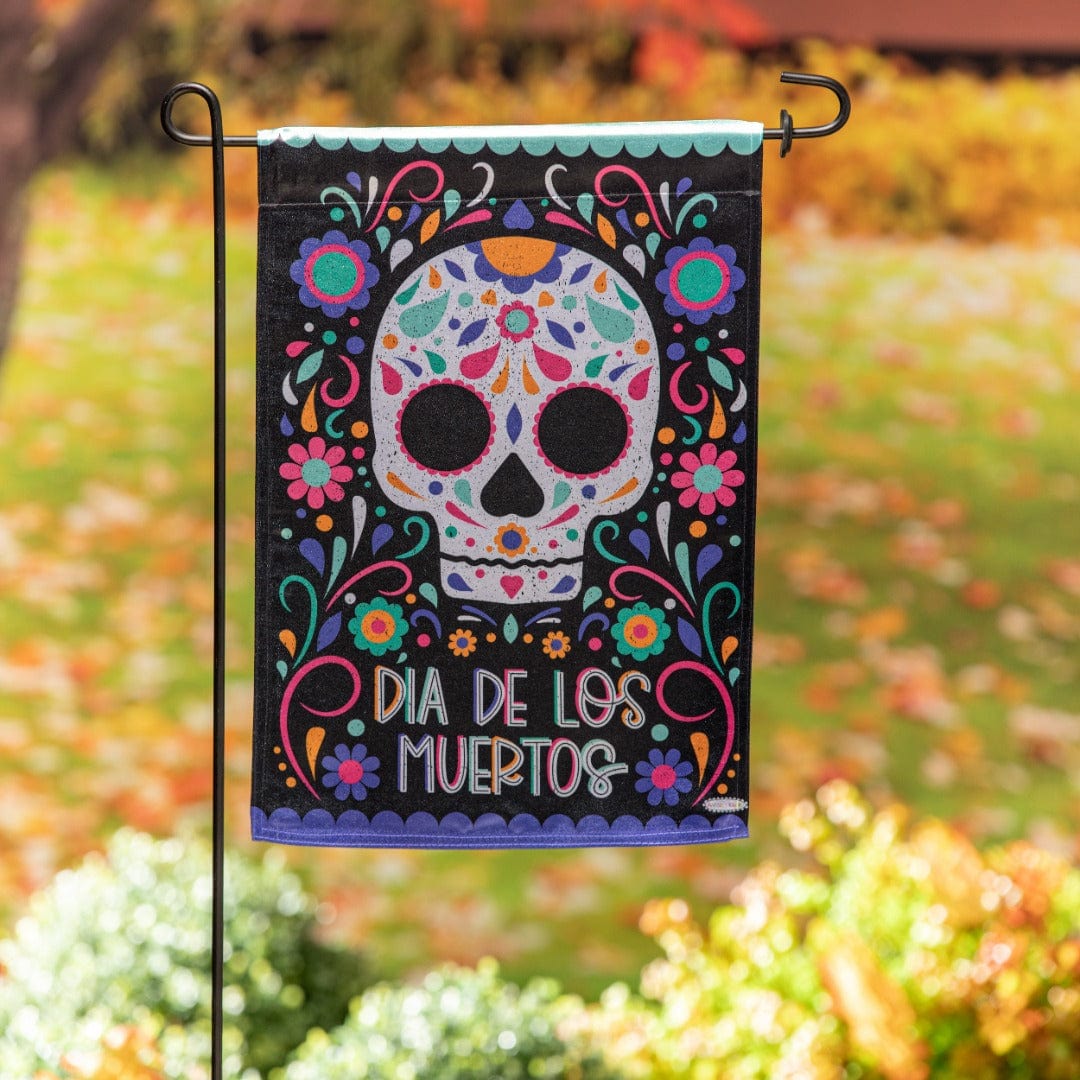 Day of the Dead Garden Flag 2 Sided Halloween heartlandflags