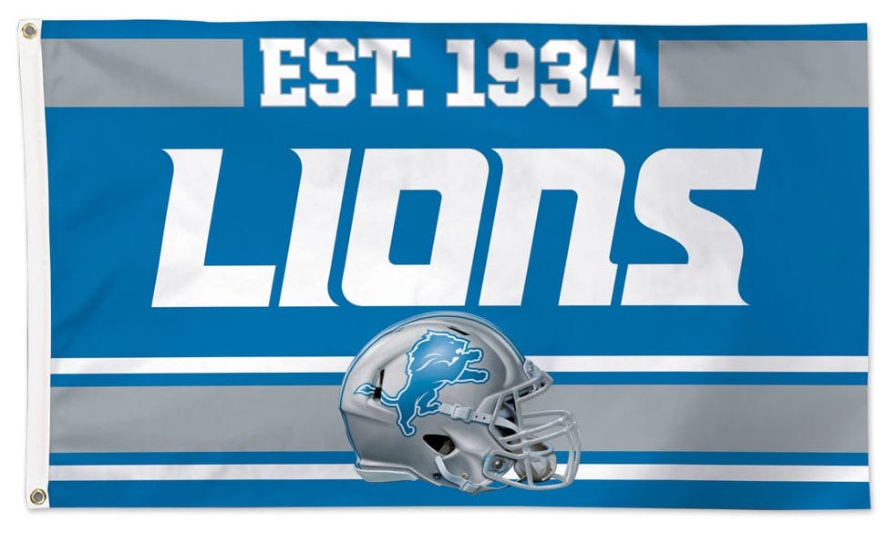 Detroit Lions Flag 3x5 Est 1934 heartlandflags