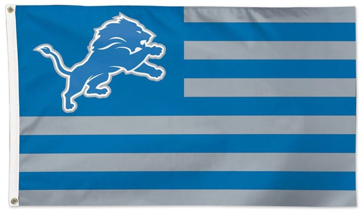 Detroit Lions Flag 3x5 Patriotic Americana heartlandflags