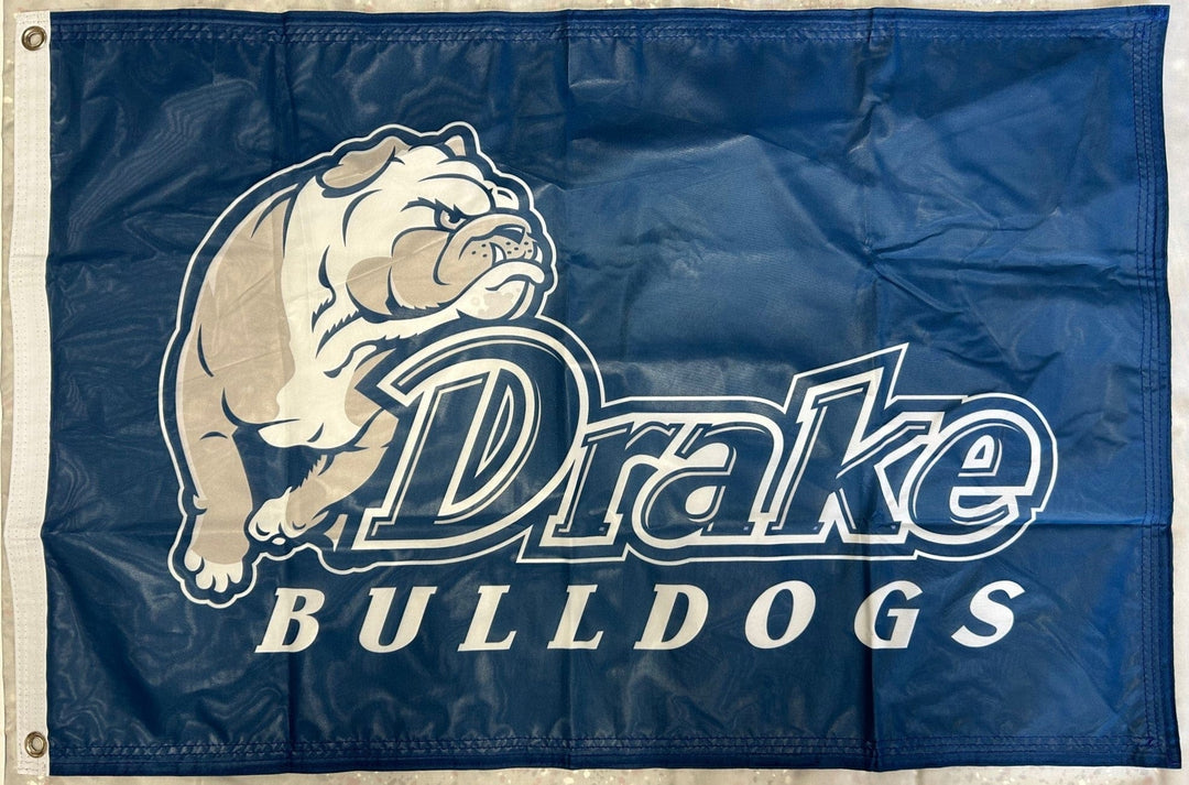 Drake Bulldogs Flag 3x5 Logo 2 Sided heartlandflags