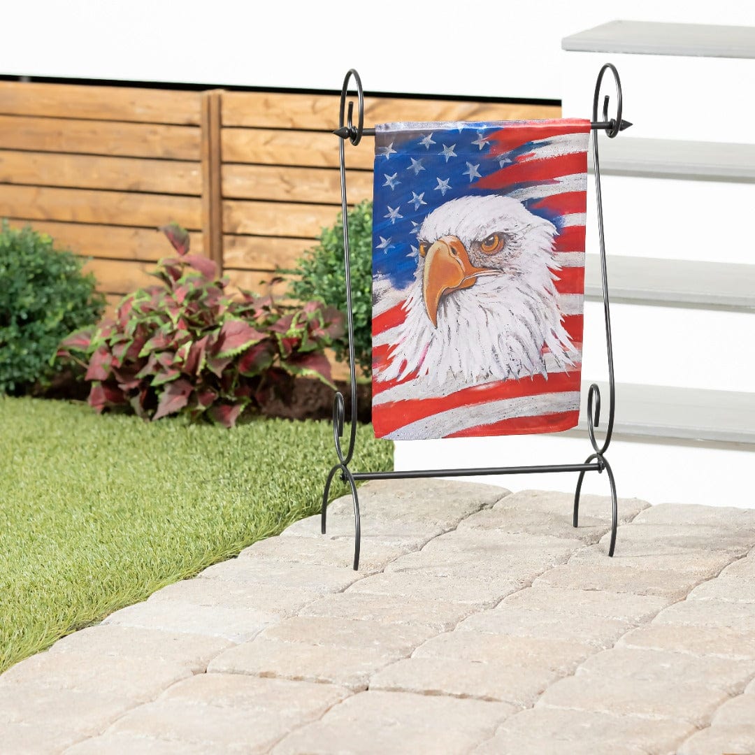 Eagle and Flag Patriotic Garden Flag 2 Sided heartlandflags