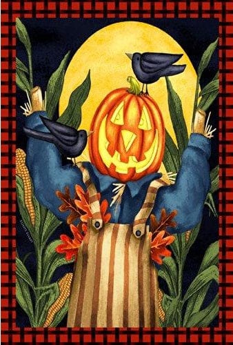 Fall Scarecrow Banner Vertical House Flag heartlandflags