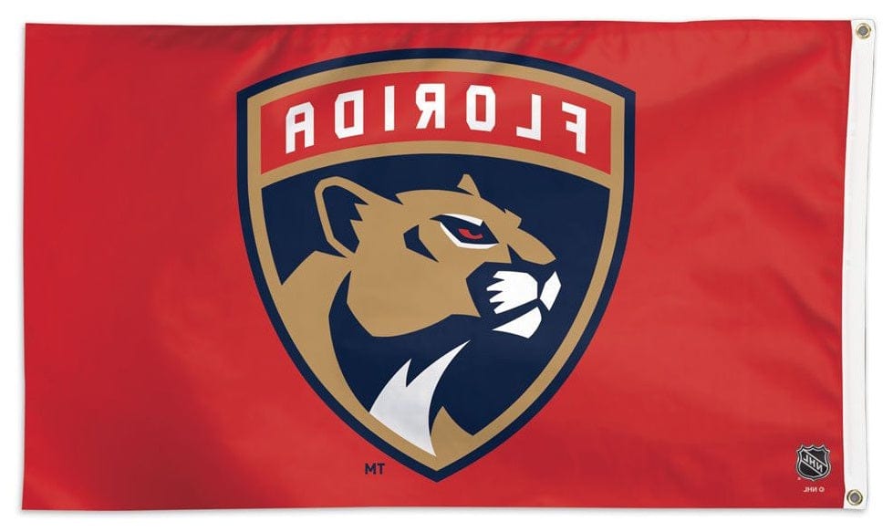 Florida Panthers Flag 3x5 Red Logo heartlandflags