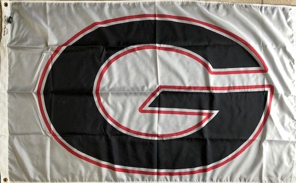 Gilbert High School Flag 3x5 G Logo White heartlandflags