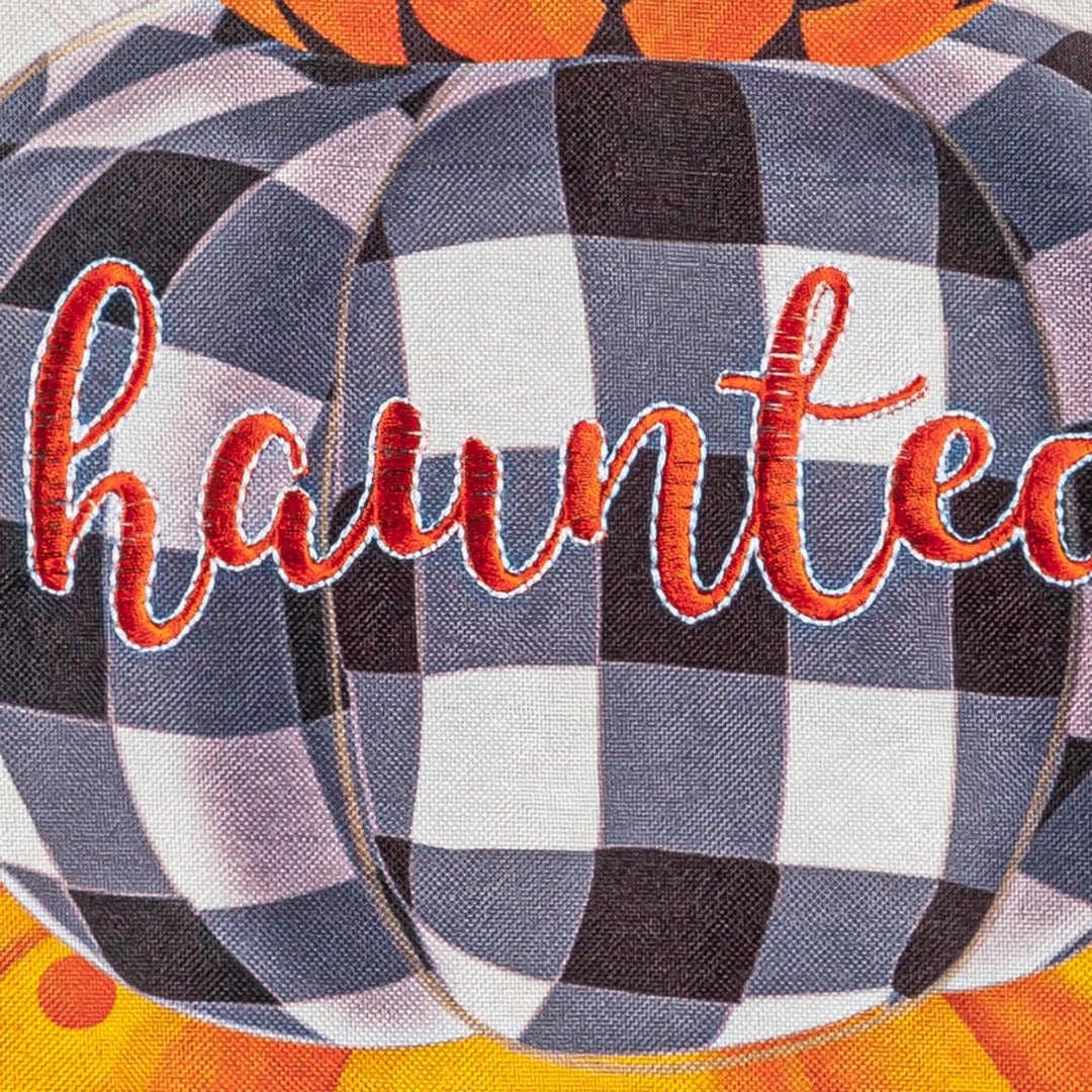 Haunted Stacked Pumpkins Halloween Garden Flag 2 Sided heartlandflags