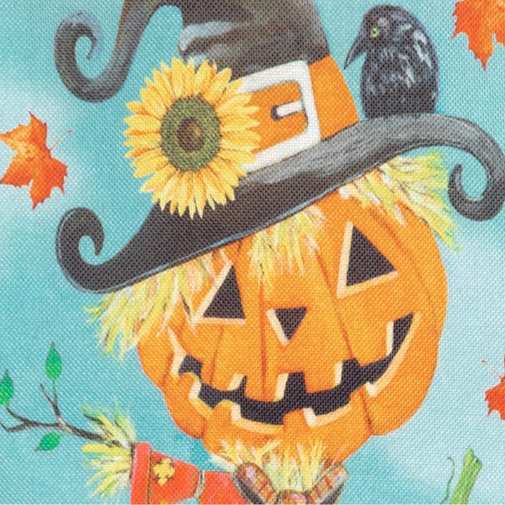 Hello Pumpkin Scarecrow Fall Garden Flag 2 Sided heartlandflags