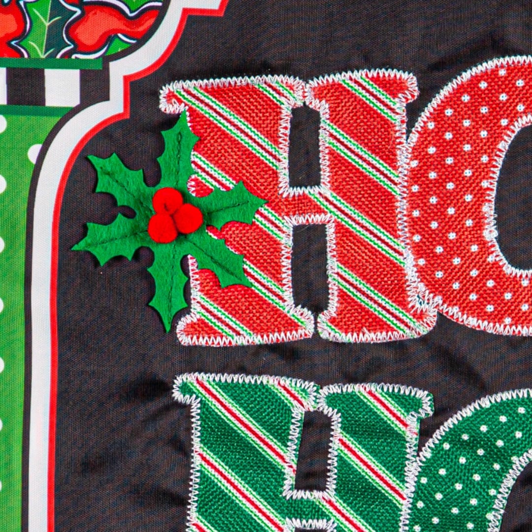 Ho Ho Ho Christmas Garden Flag 2 Sided heartlandflags