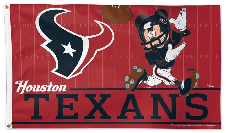 Houston Texans Flag 3x5 Mickey Mouse Football heartlandflags