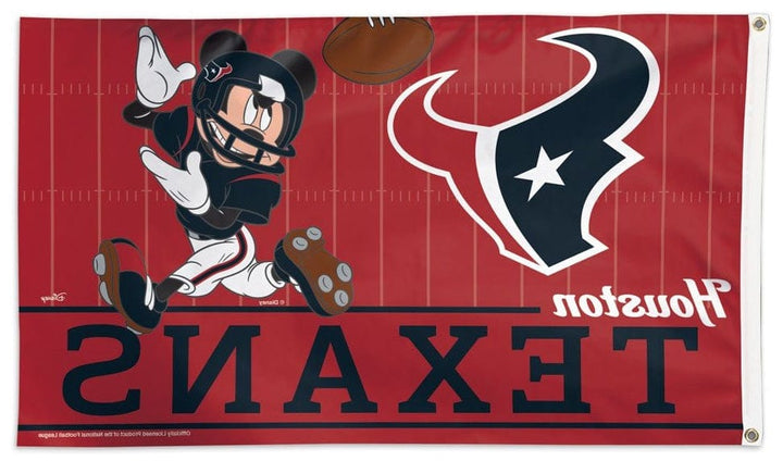 Houston Texans Flag 3x5 Mickey Mouse Football heartlandflags