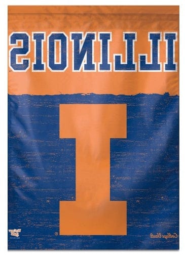 Illinois University Banner Throwback Logo heartlandflags