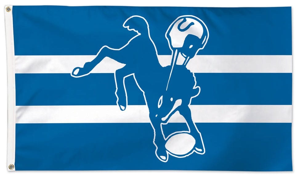 Indianapolis Colts Flag 3x5 Classic Logo Retro heartlandflags