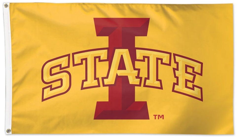 Iowa State Cyclones Flag 2x3 I State Logo on Yellow heartlandflags