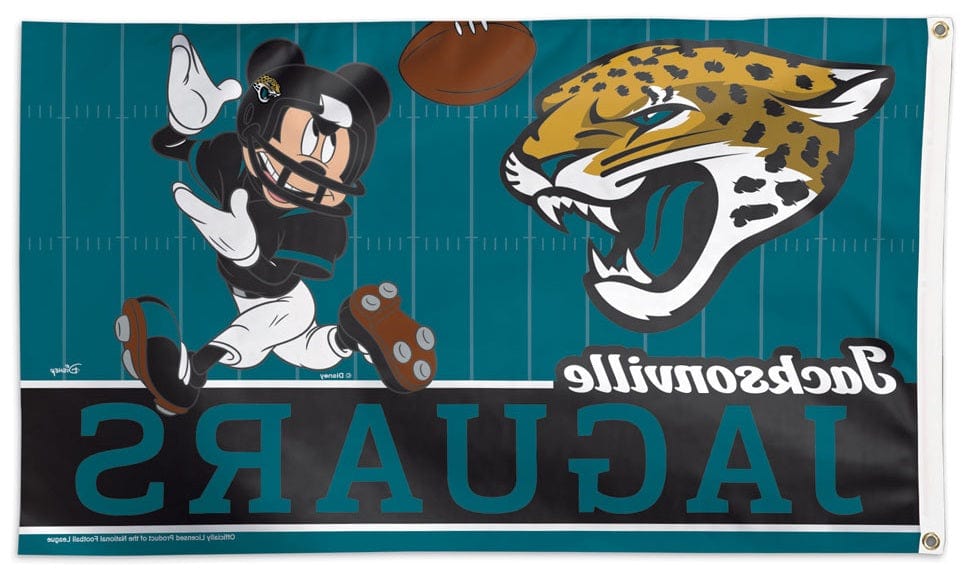 Jacksonville Jaguars Flag 3x5 Mickey Mouse Football heartlandflags