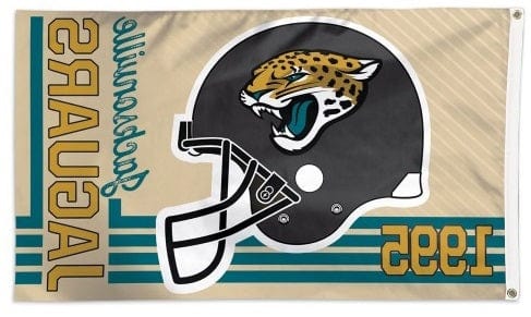 Jacksonville Jaguars Flag 3x5 Retro Logo heartlandflags