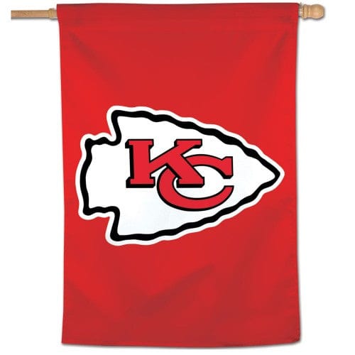 Kansas City Chiefs Banner Logo Red Flag heartlandflags