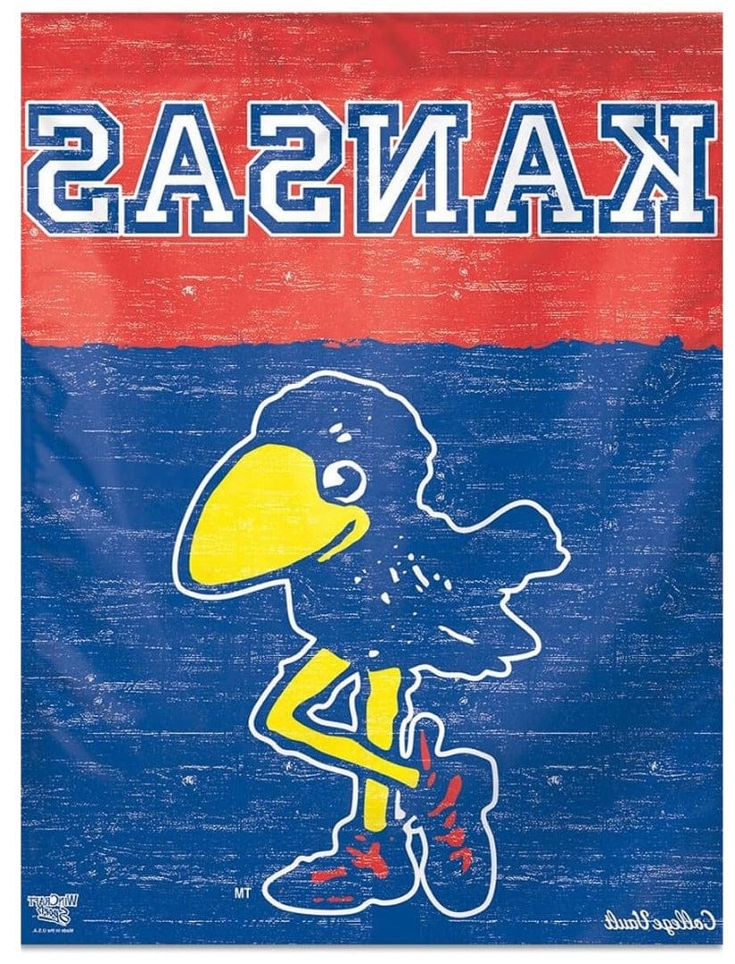 Kansas Jayhawks Banner Throwback House Flag heartlandflags