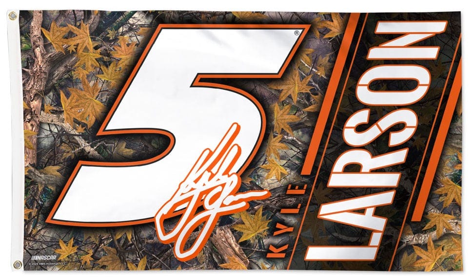 Kyle Larson Flag 3x5 Camo 2024 heartlandflags