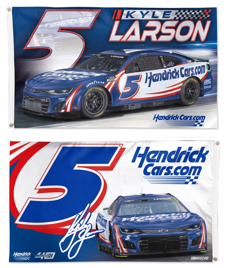 Kyle Larson Flag 3x5 Hendricks Cars 2 Sided 2024 heartlandflags