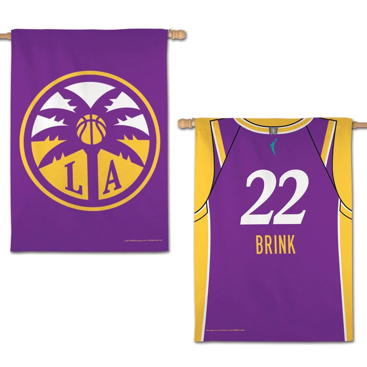 LA Sparks Banner 2 Sided Cameron Brink heartlandflags