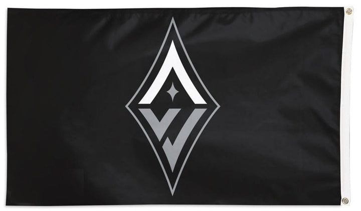 Las Vegas Aces Flag 3x5 Black Logo heartlandflags