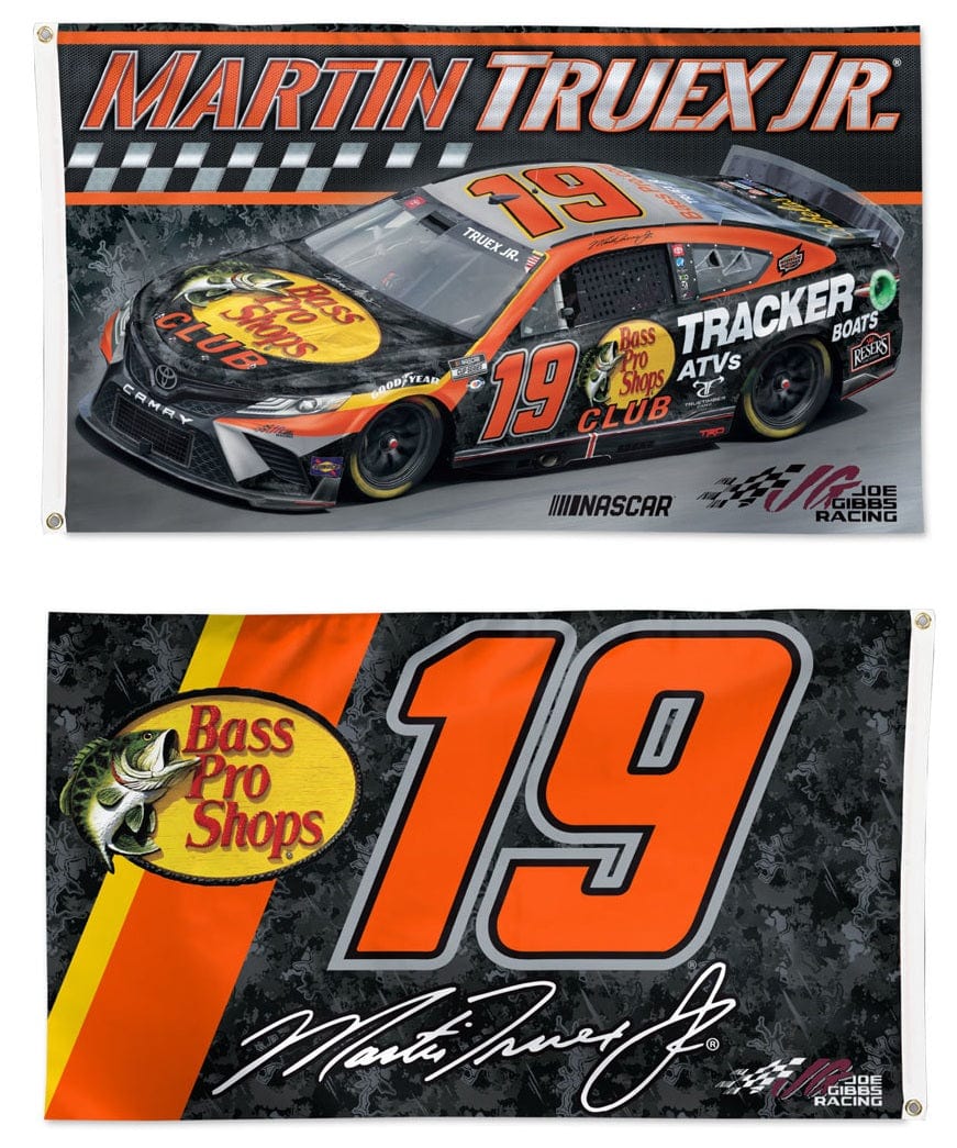 Martin Truex Jr Flag 3x5 Bass Pro Shops Race Car 2023 heartlandflags