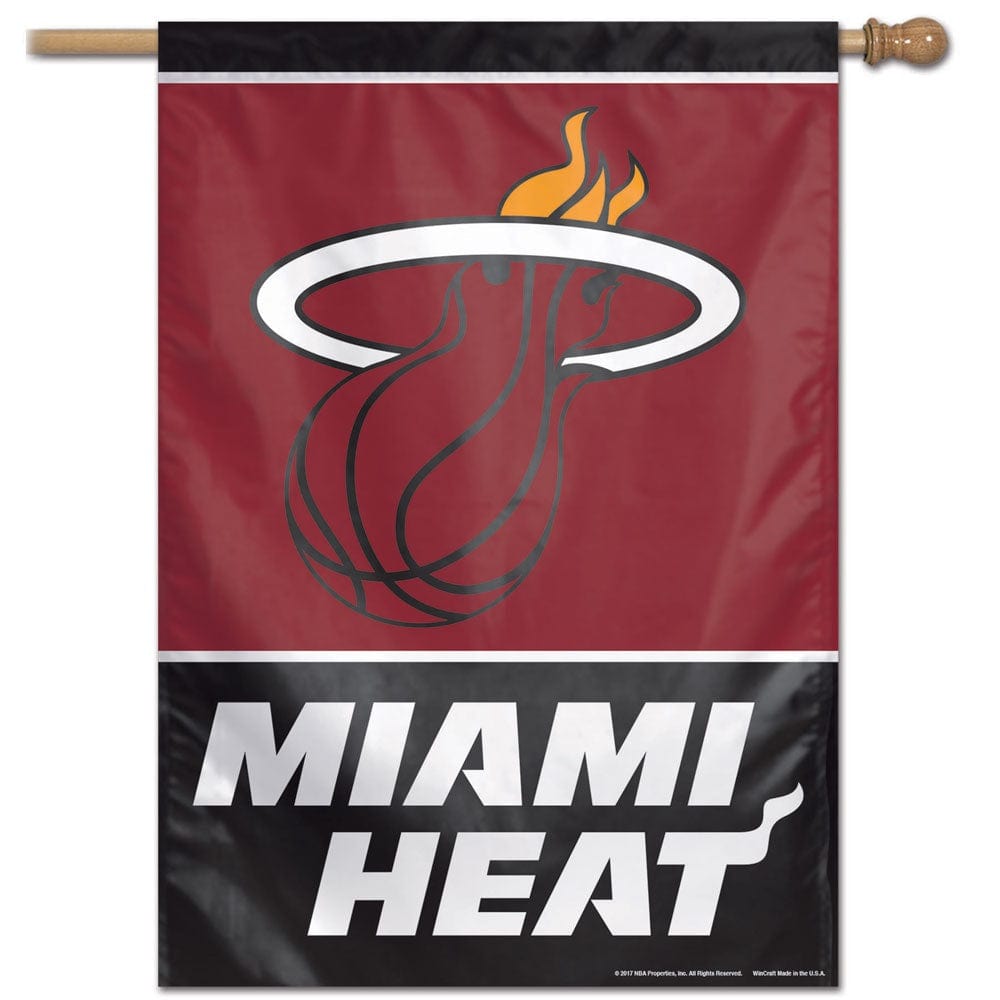 Miami Heat Flag Vertical House Banner heartlandflags