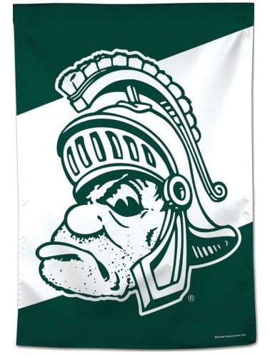 Michigan State Spartans Flag Sparty Logo House Banner heartlandflags