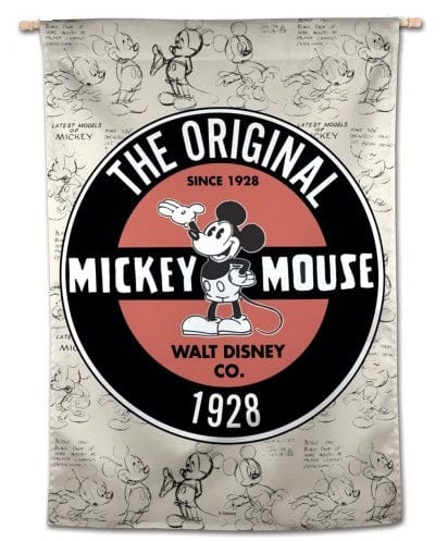 Mickey Mouse Original Sketch House Flag 1928 heartlandflags