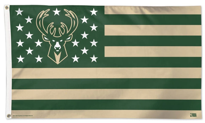 Milwaukee Bucks Flag 3x5 Americana Stars Stripes heartlandflags