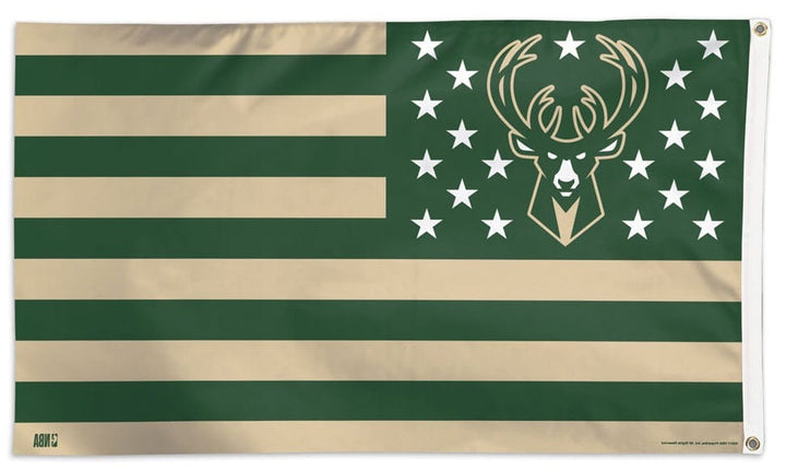 Milwaukee Bucks Flag 3x5 Americana Stars Stripes heartlandflags