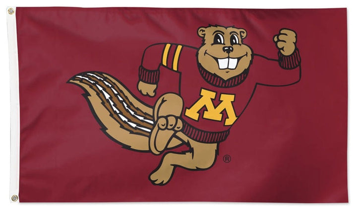 Minnesota Gophers Flag 3x5 Goldy heartlandflags