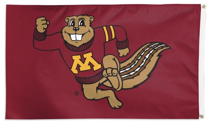 Minnesota Gophers Flag 3x5 Goldy heartlandflags