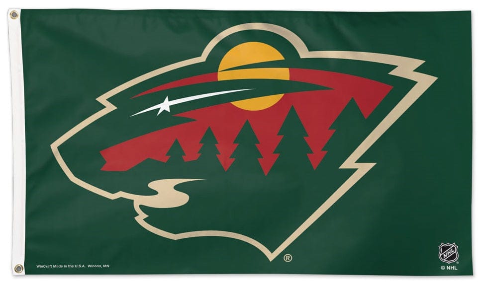 Minnesota Wild Flag 3x5 Hockey heartlandflags