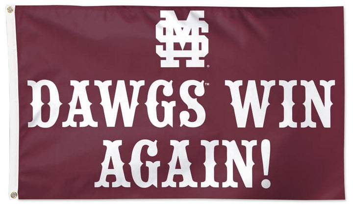 Mississippi State Bulldogs Flag 3x5 Dawgs Win Again heartlandflags