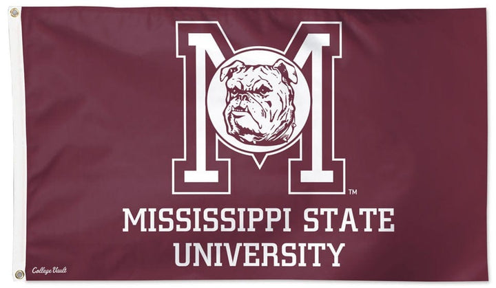 Mississippi State University Flag 3x5 Retro Vintage Logo heartlandflags