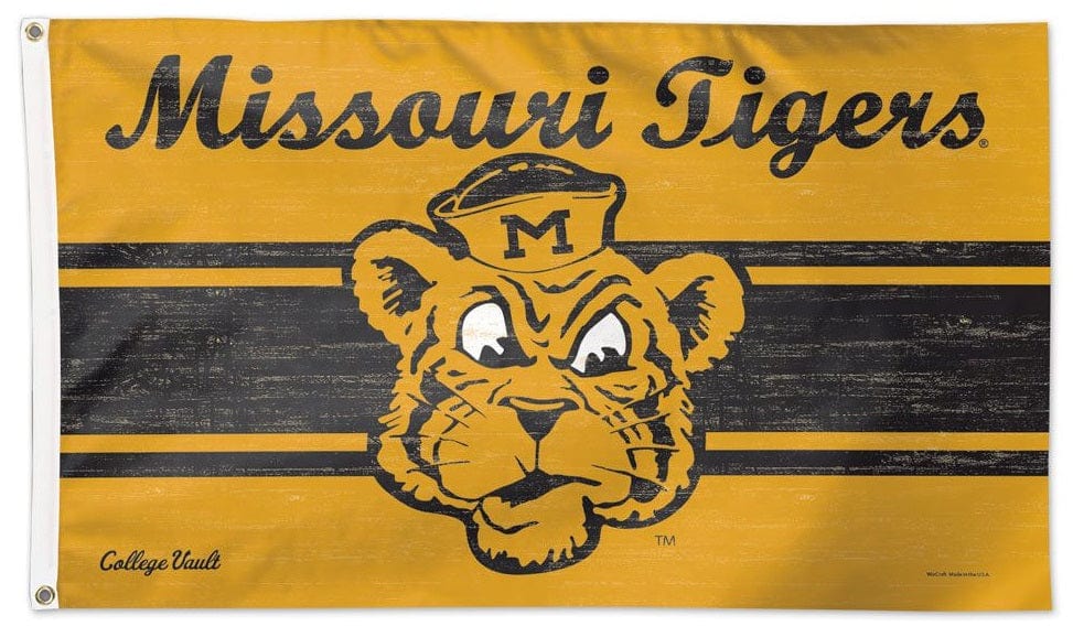 Missouri Tigers Flag 3x5 Vault Throwback Logo heartlandflags