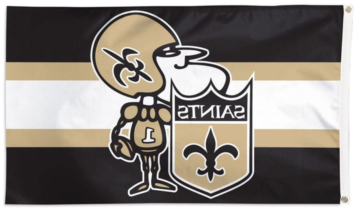 New Orleans Saints Flag 3x5 Sir Saint Logo heartlandflags